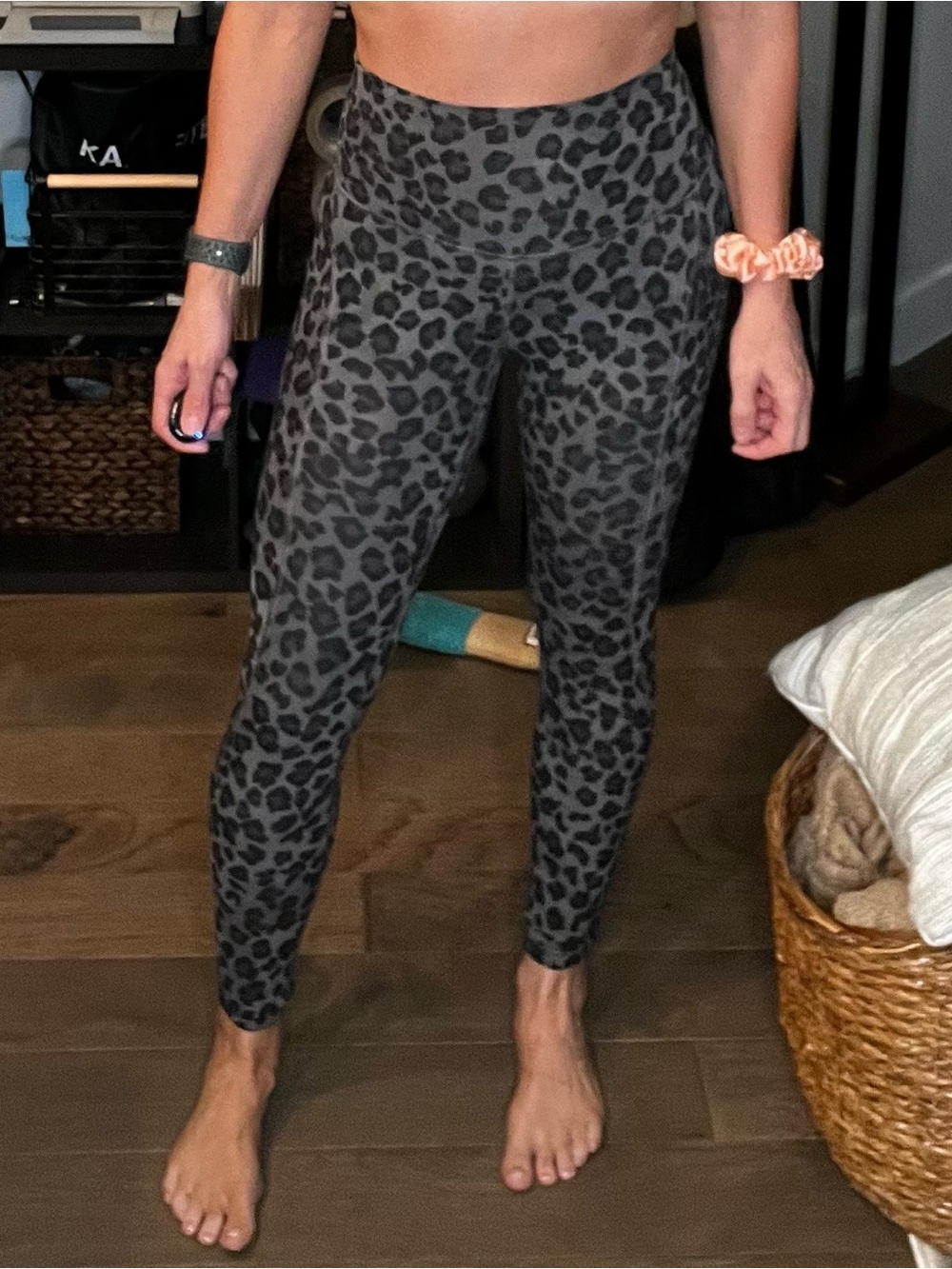 lululemon athletica 25” High-Rise Gray Leopard Print Leggings